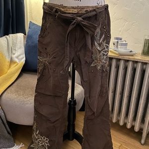 Embroidered Miss Me Pants